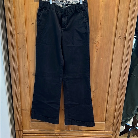 GAP Pants - Women Navy casual pants size 2 by Gap. Wide leg and cuffed. Cotton.
